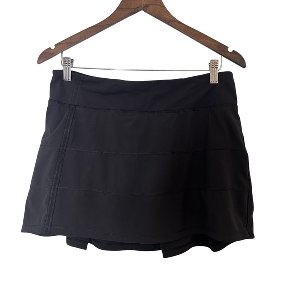 Lululemon Pace Rival Skirt II (Regular) Black- Size 8 Athletic Skirt - Picture 2 of 15